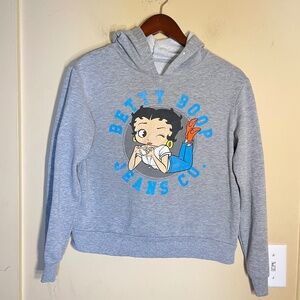 Betty Boop Gray Hoodie Sweater